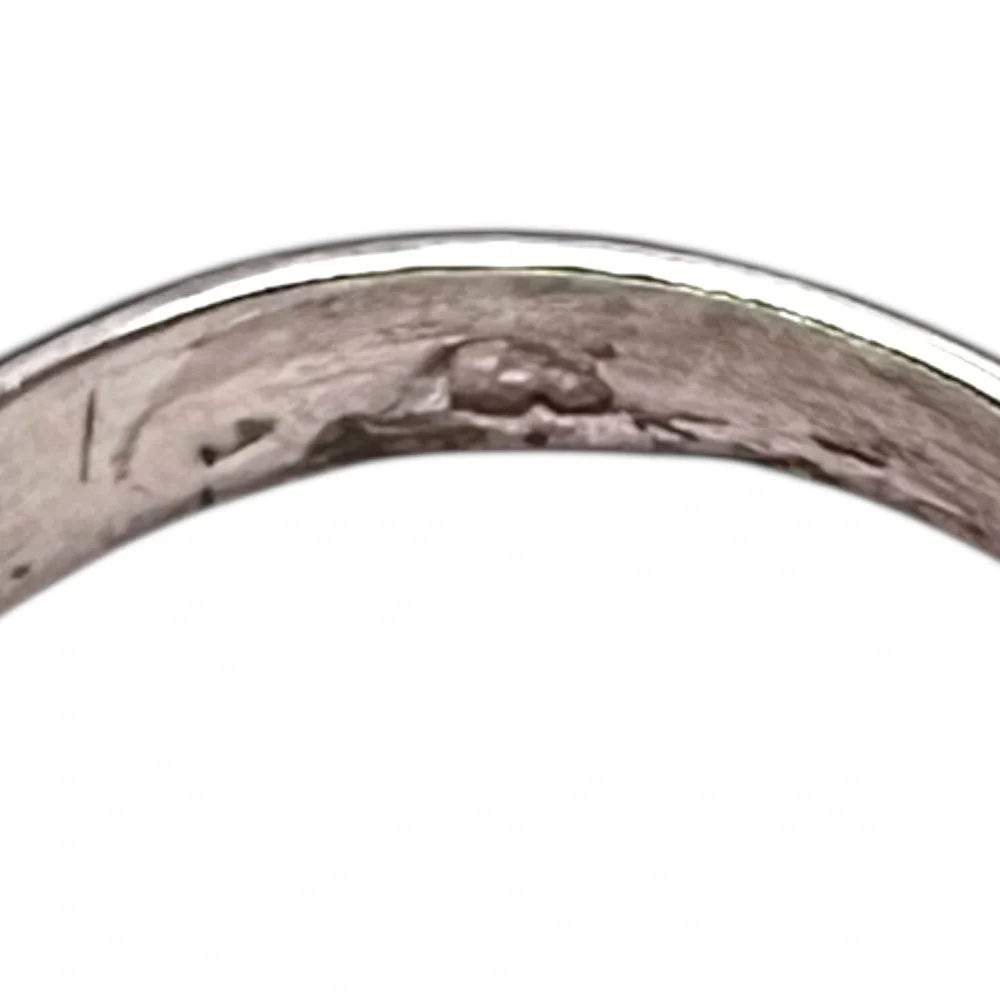 Artisan Sterling Silver Teardrop Moldavite Ring Size 6.25 - Picture 5 of 7